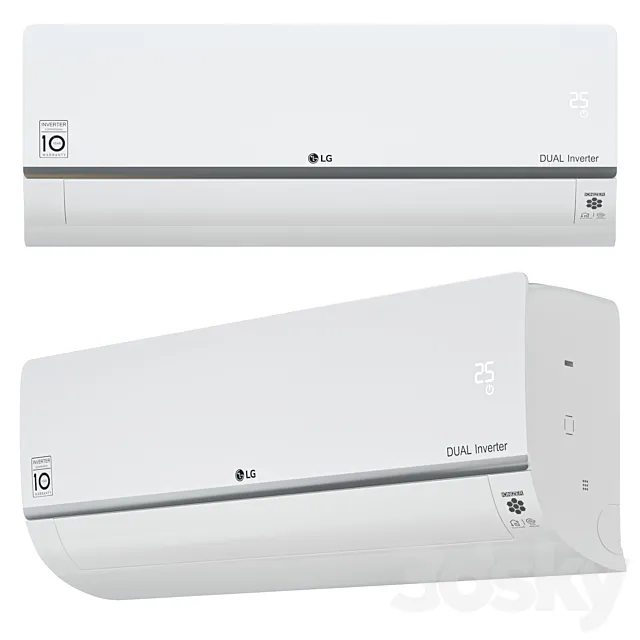 Conditioner LG Standard Plus PC12SQ 3D Model