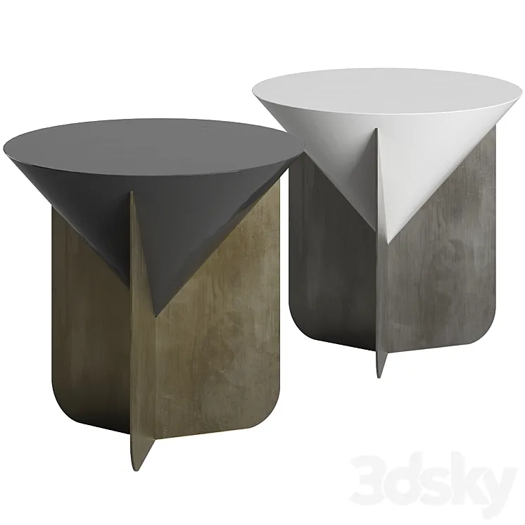 Cone Round Coffee Table by Scapin Collezioni 3D Model Free Download