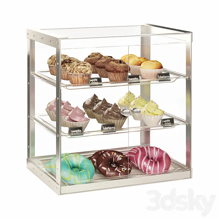 Confectionery showcase 3D Model Free