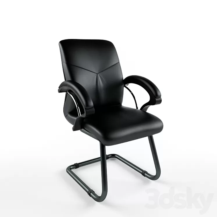 Conference chair Mercury 3D Model
