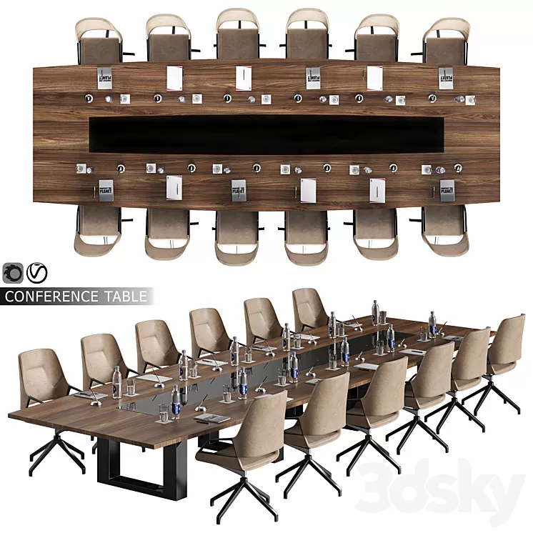 conference table 04 3D Model
