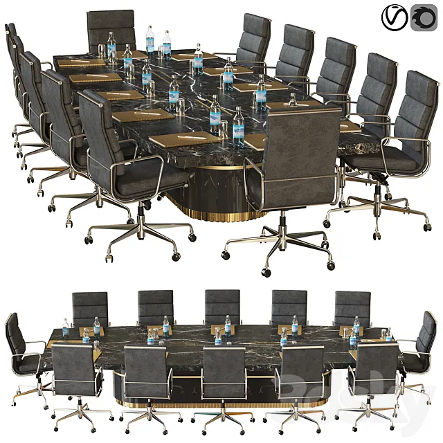 Conference Table 16 3D Model