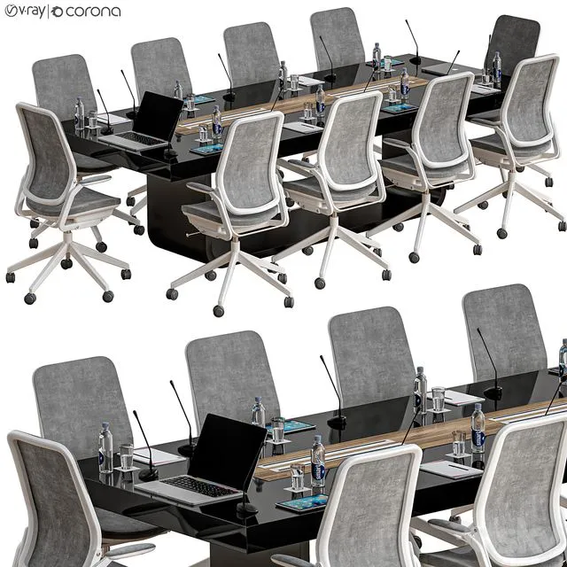 Conference table 23 3D Model