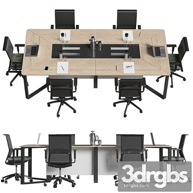 Conference Table 40 3D Model Free