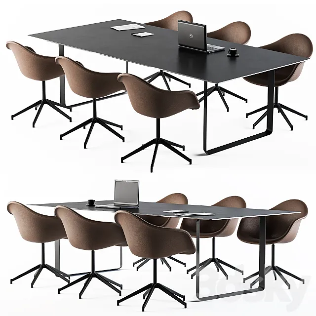 Conference Table with Chair Loft 3DModel