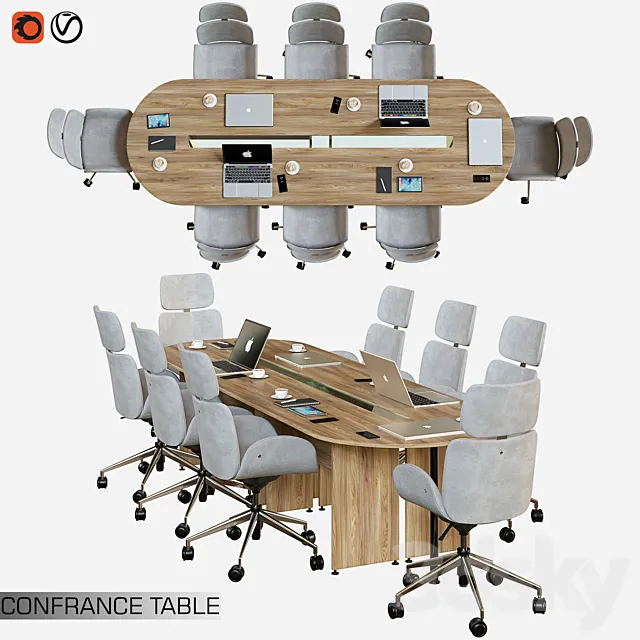 conference_table_01 3DModel