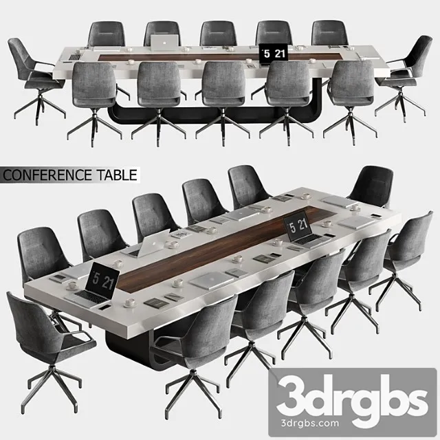 Confrance table 03 2 3D Model Free