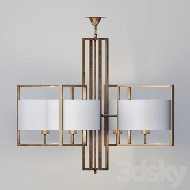 CONNISTON PENDANT ANTIQUE BRASS 3DModel