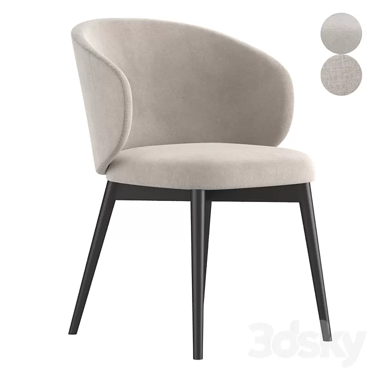 Connubia Tuka arm chiar 3D Model Free