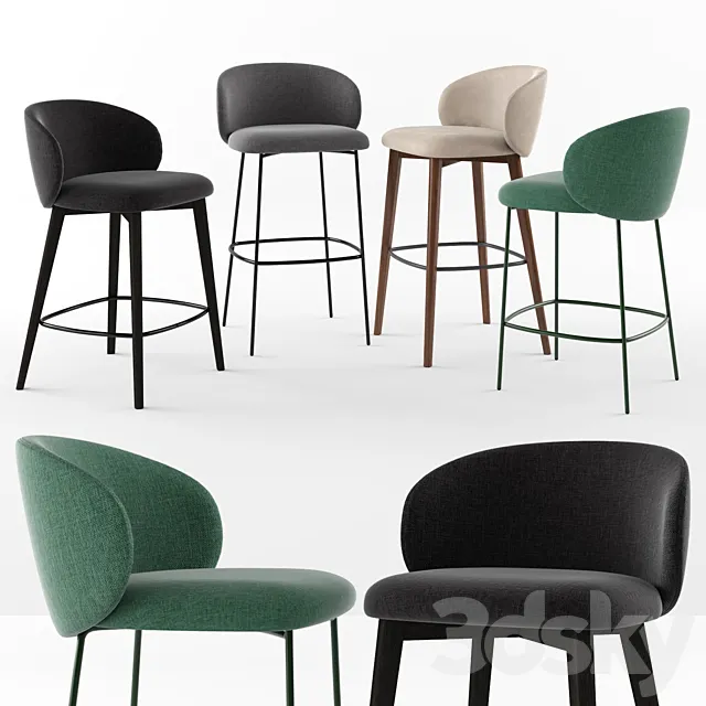 Connubia Tuka bar stools Free Download