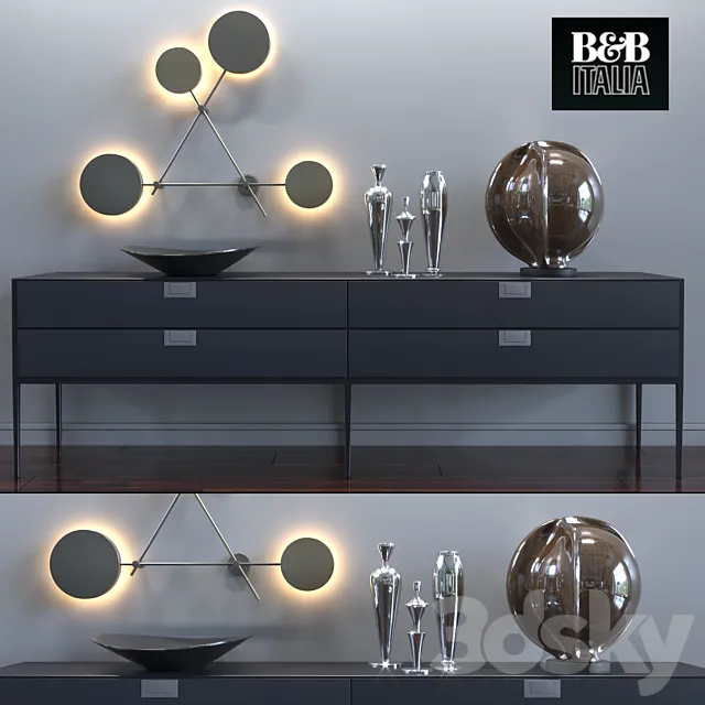 Console ALCOR LX08 B&B Italia 3D Model