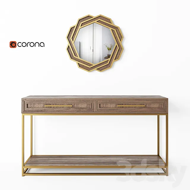 Console and mirror Cosmorelax | Bullard 3D Model