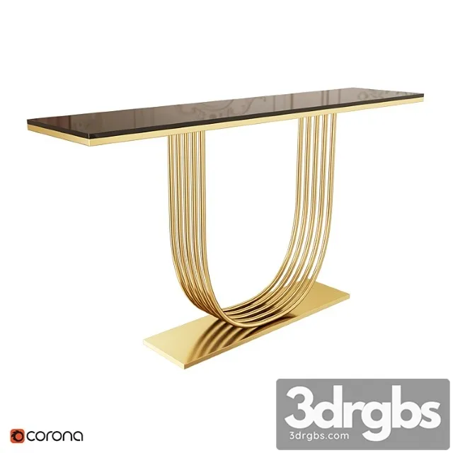 Console Black 1500 mm 3D Model Free