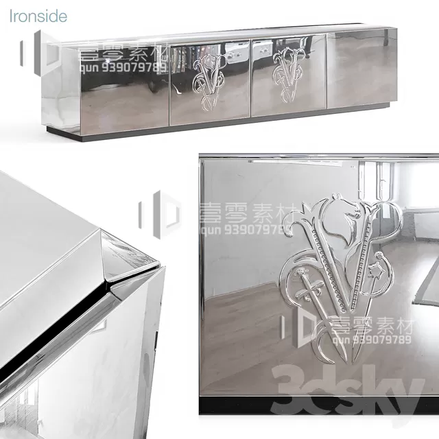 CONSOLE & CABINETS 3D MODELS – VOL.10 – No.016