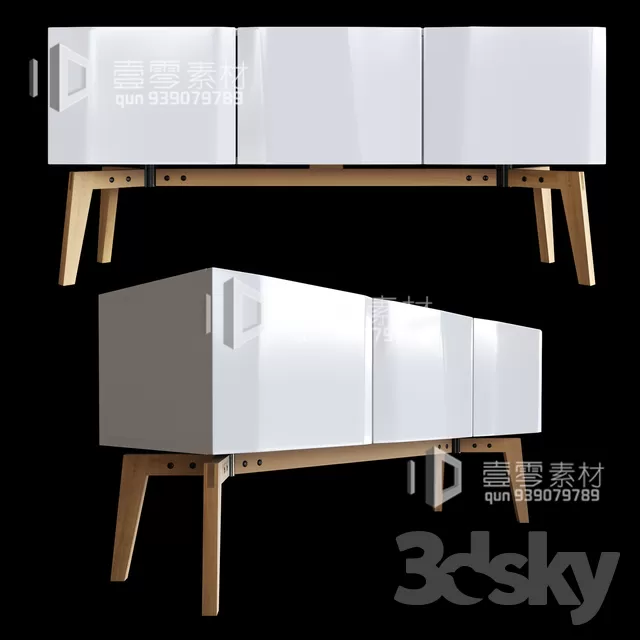 CONSOLE & CABINETS 3D MODELS – VOL.10 – No.022