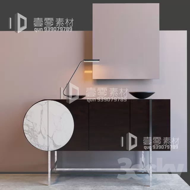 CONSOLE & CABINETS 3D MODELS – VOL.10 – No.027