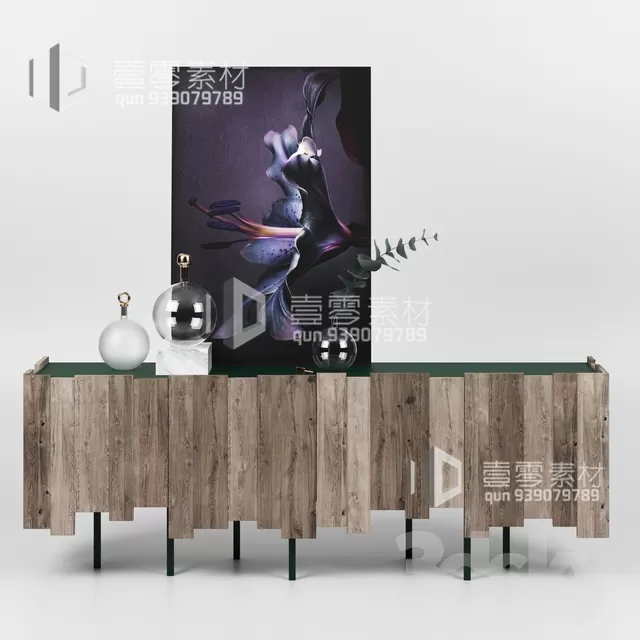 CONSOLE & CABINETS 3D MODELS – VOL.10 – No.029