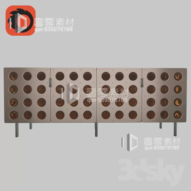 CONSOLE & CABINETS 3D MODELS – VOL.10 – No.049