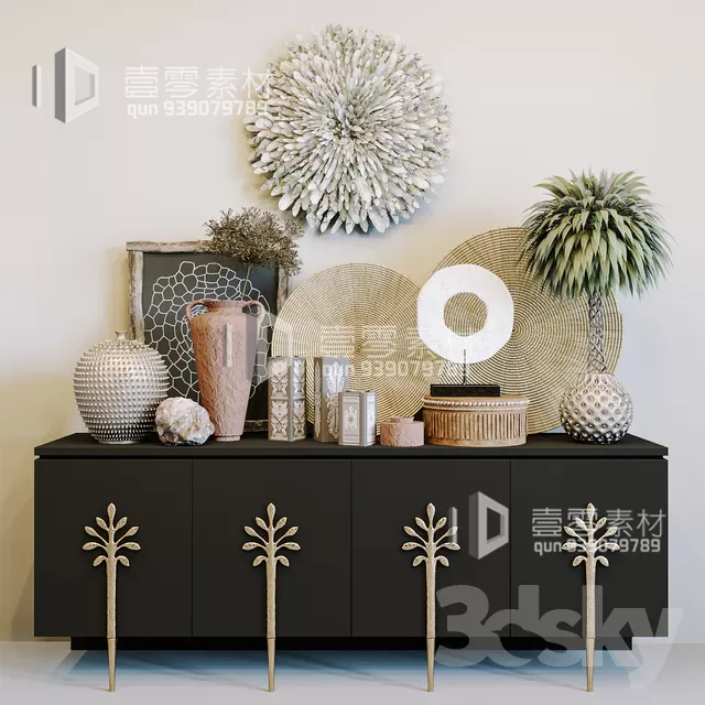 CONSOLE & CABINETS 3D MODELS – VOL.10 – No.055