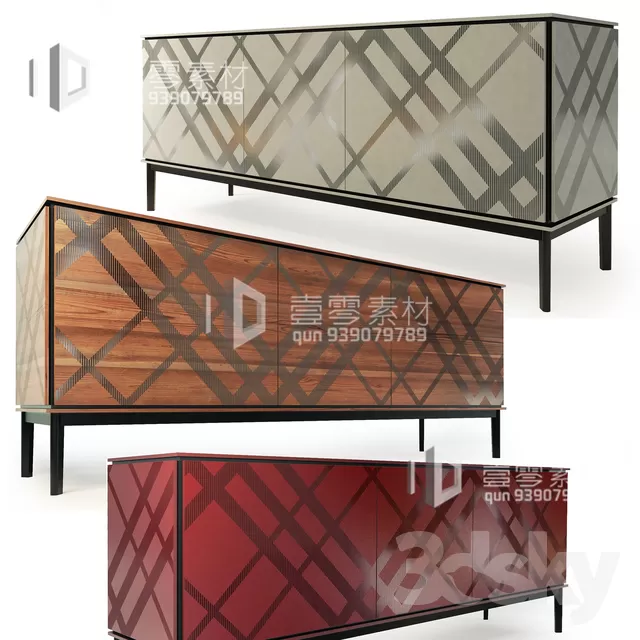 CONSOLE & CABINETS 3D MODELS – VOL.10 – No.060