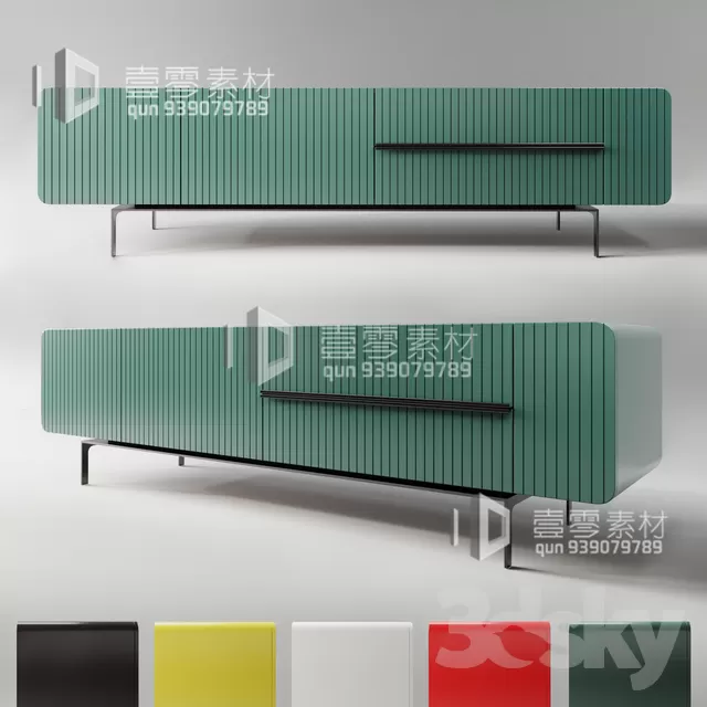 CONSOLE & CABINETS 3D MODELS – VOL.10 – No.064