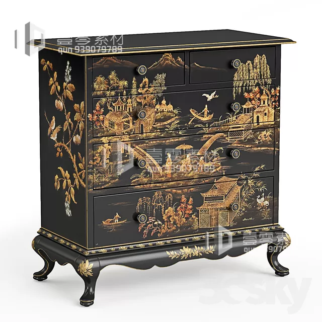 CONSOLE & CABINETS 3D MODELS – VOL.10 – No.070