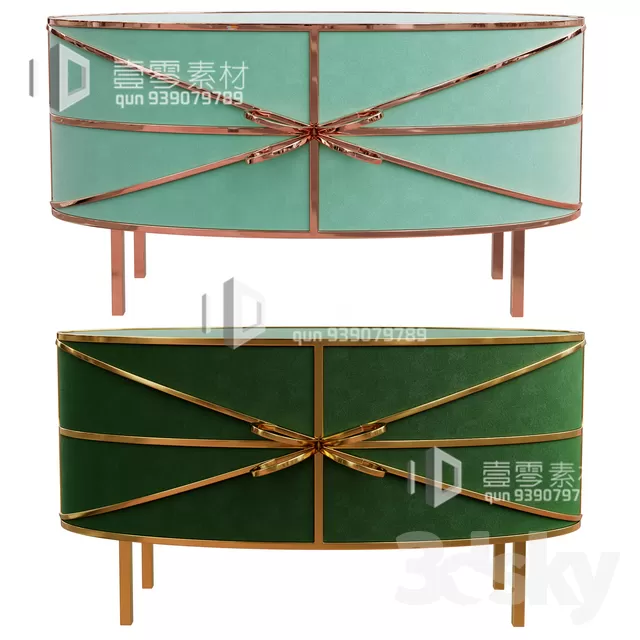 CONSOLE & CABINETS 3D MODELS – VOL.10 – No.072