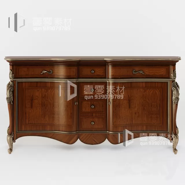 CONSOLE & CABINETS 3D MODELS – VOL.10 – No.080