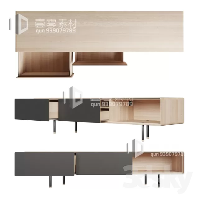 CONSOLE & CABINETS 3D MODELS – VOL.10 – No.082