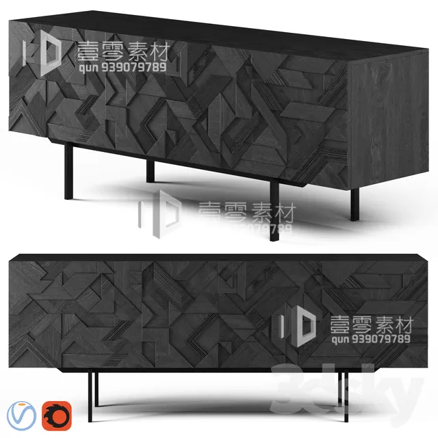 CONSOLE & CABINETS 3D MODELS – VOL.10 – No.083