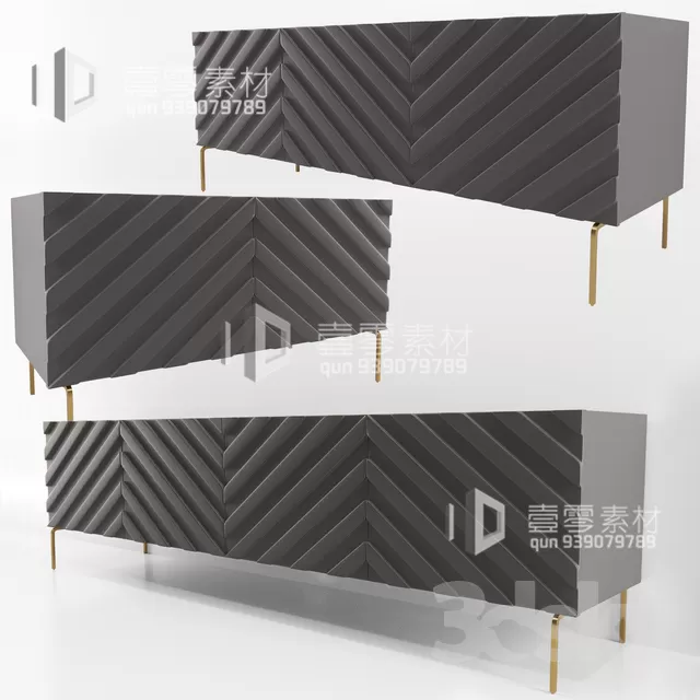 CONSOLE & CABINETS 3D MODELS – VOL.10 – No.086