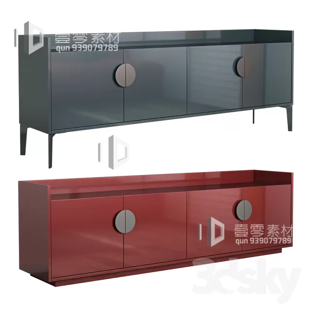 CONSOLE & CABINETS 3D MODELS – VOL.10 – No.113