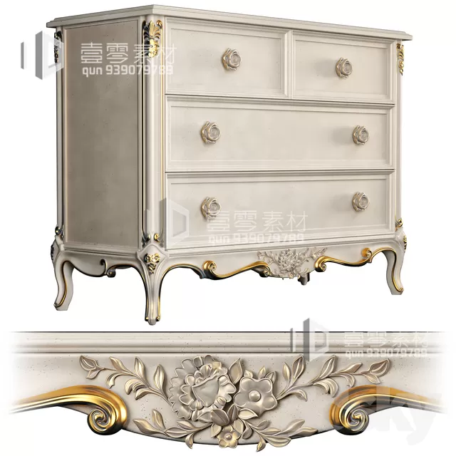 CONSOLE & CABINETS 3D MODELS – VOL.10 – No.125