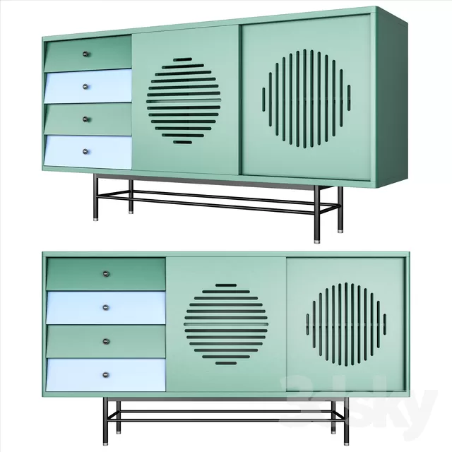 CONSOLE & CABINETS 3D MODELS – VOL.10 – No.132