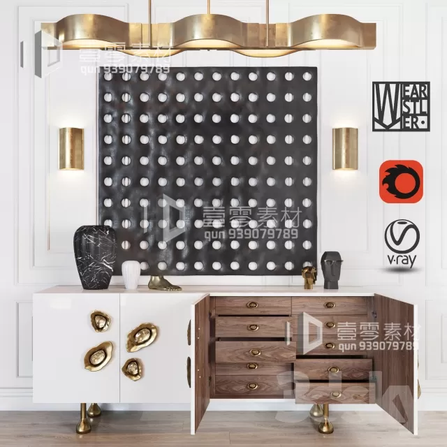 CONSOLE & CABINETS 3D MODELS – VOL.10 – No.147