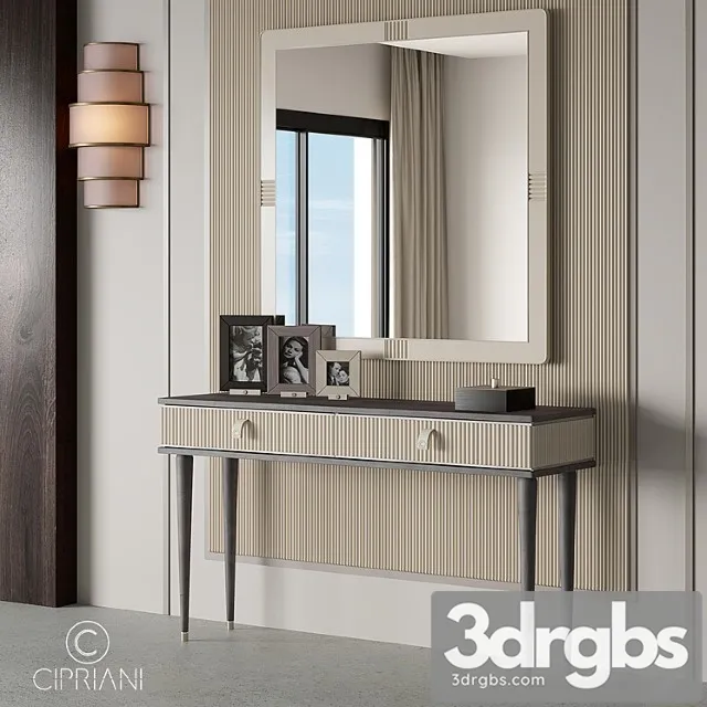 Console cipriani homood cocoon console 2 3D Model Free
