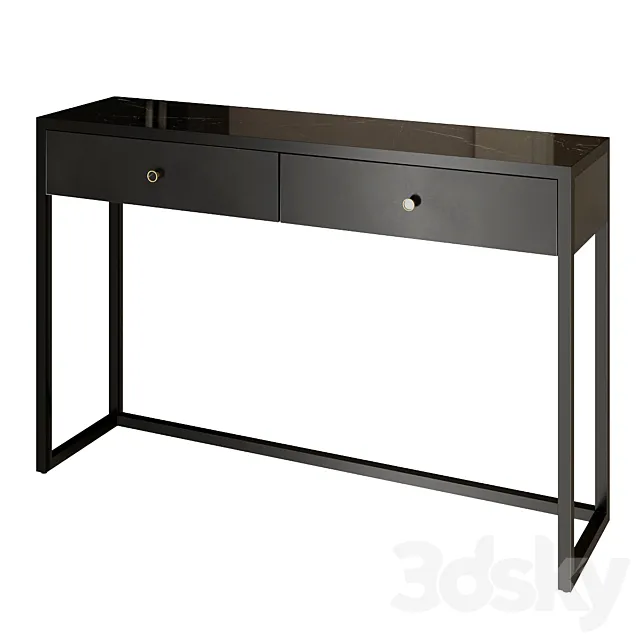 Console For Miss with marble top 3D Model