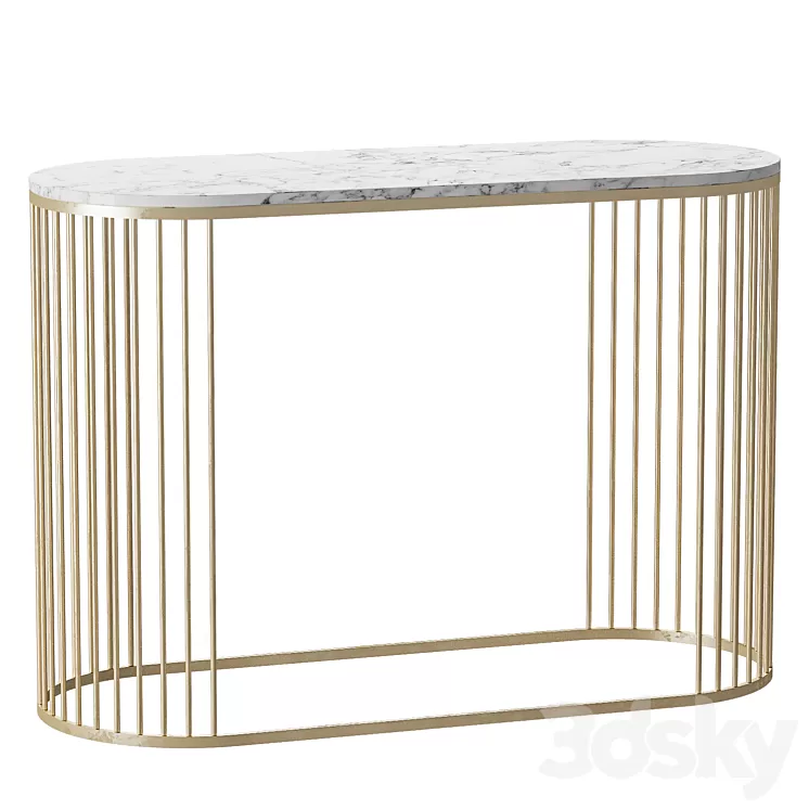 console marble cazarina int. 3D Model Free