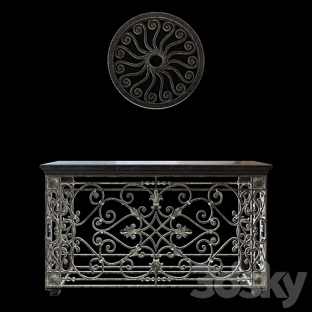 CONSOLE rOCKEFELLER 3DModel