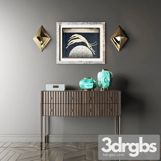 Console + sconce eichholtz 2 3D Model Free