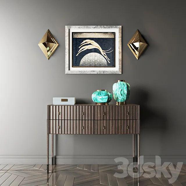 console + sconce eichholtz 3D Model