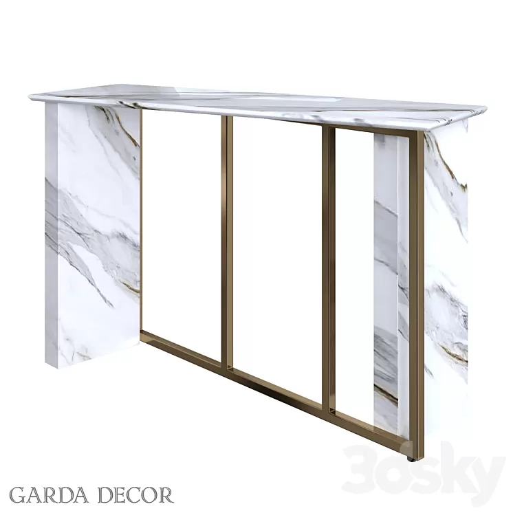 CONSOLE TABLE (ARTIFICIAL MARBLE) 30B-848-2 Garda Decor 3D Model