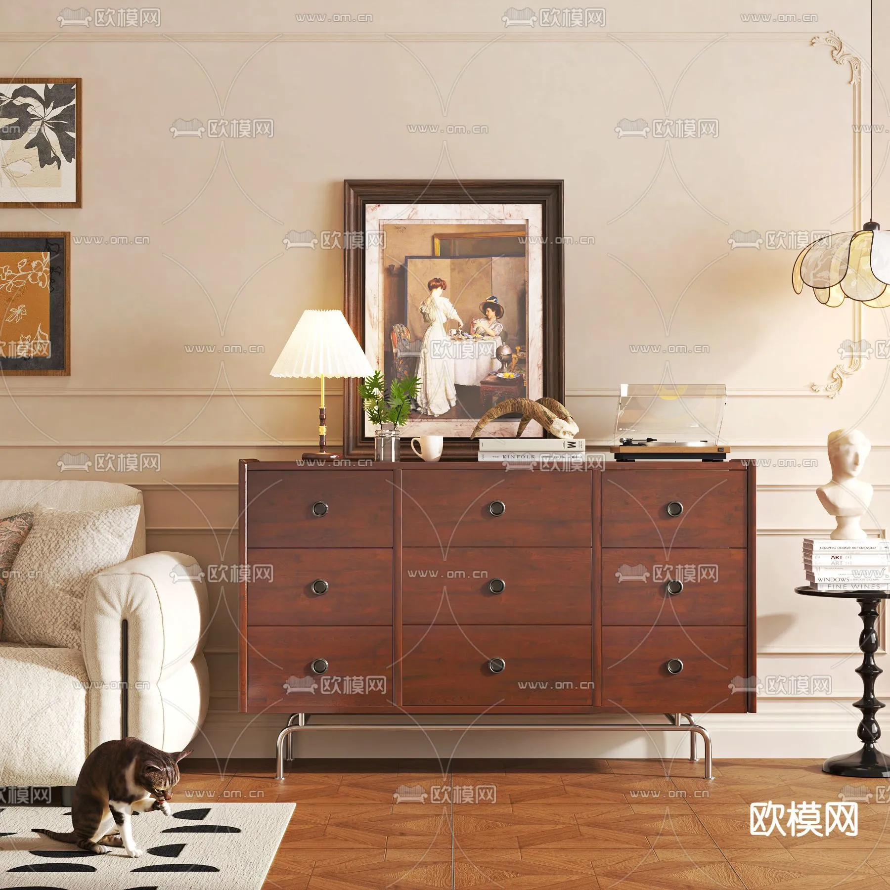 Console Table - Furniture 3D Models - 006