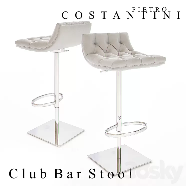 CONSTANTINI PIETRO Club Bar Stool 3D Model