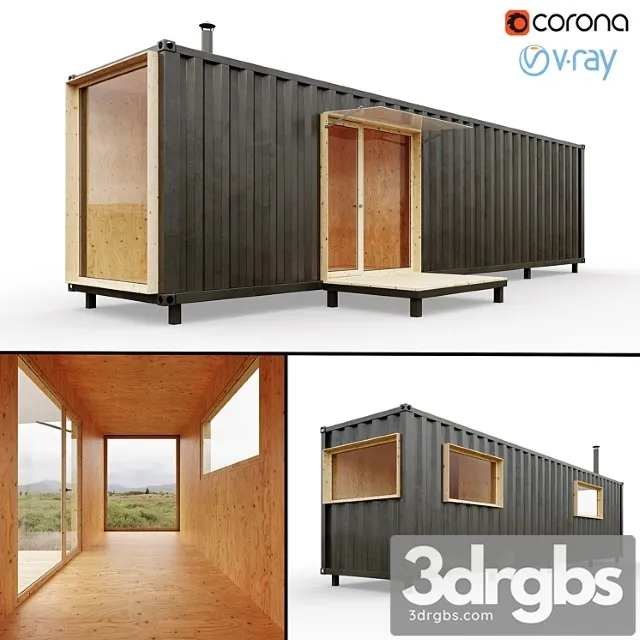 Container house 3D Model Free