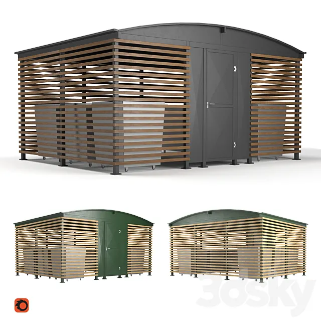 Container yard "Moscow" Adanat 3D Model