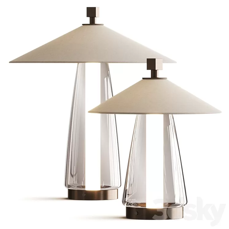 Contardi Asia Table Lamps 3D Model Free Download