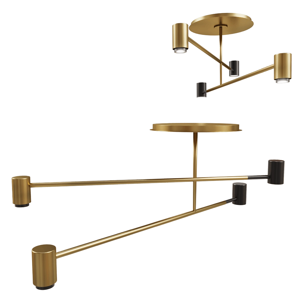 Contardi  - Ceiling lamp Melanocetus PL Double 3D Model