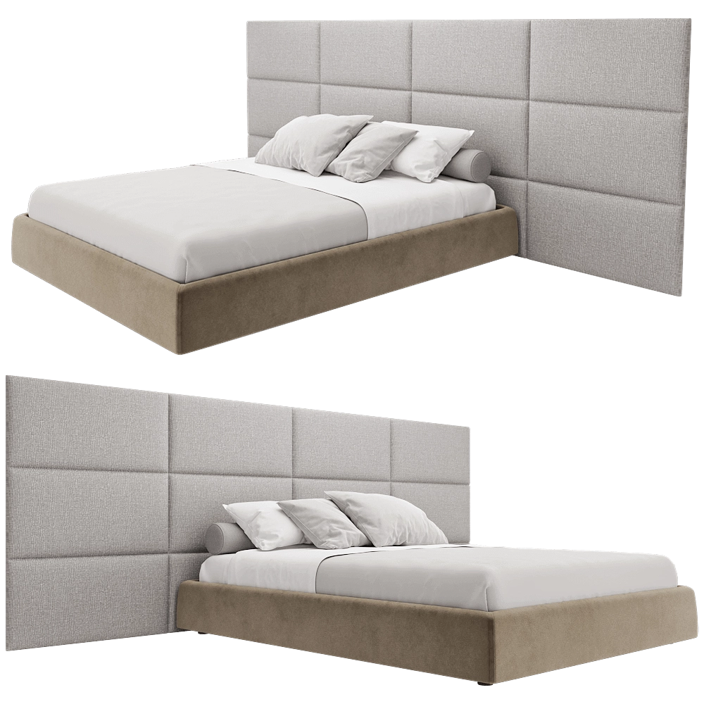 Conte - Bed Boiserie 3D Model