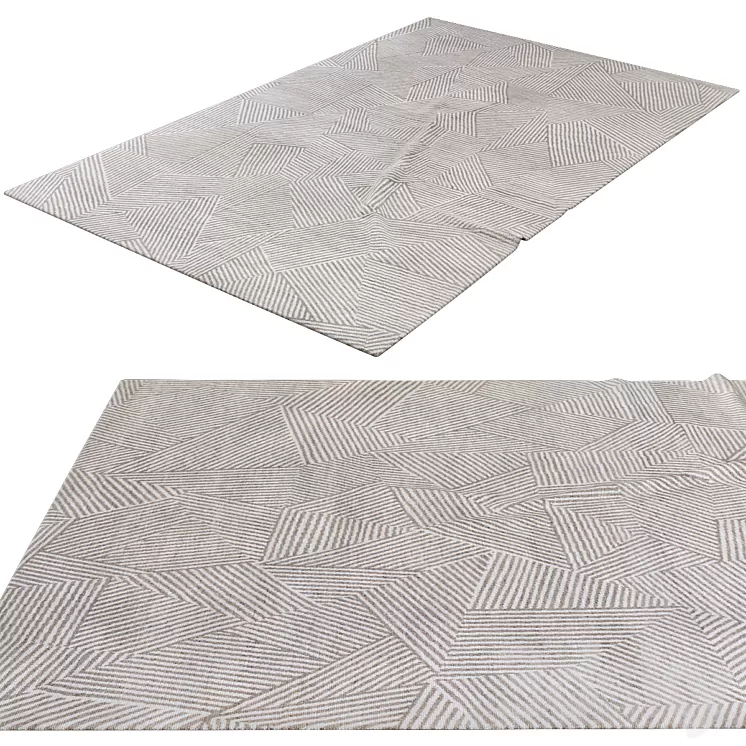 Contemporary 'Broken Glass' Carpet